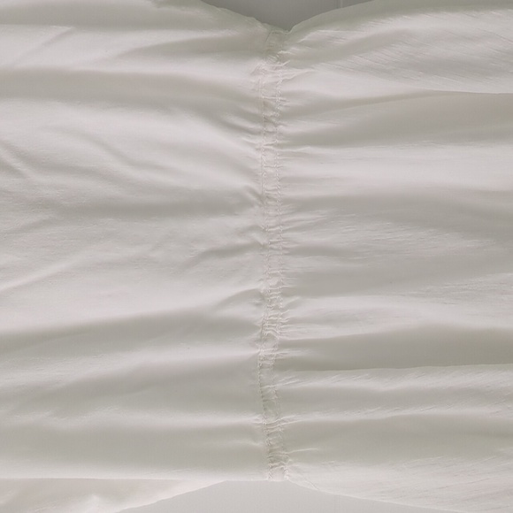 Max Studio White Gauzy Cotton Embroidered Modest Sleeveless Midi Beachy Dress XL - Picture 6 of 7